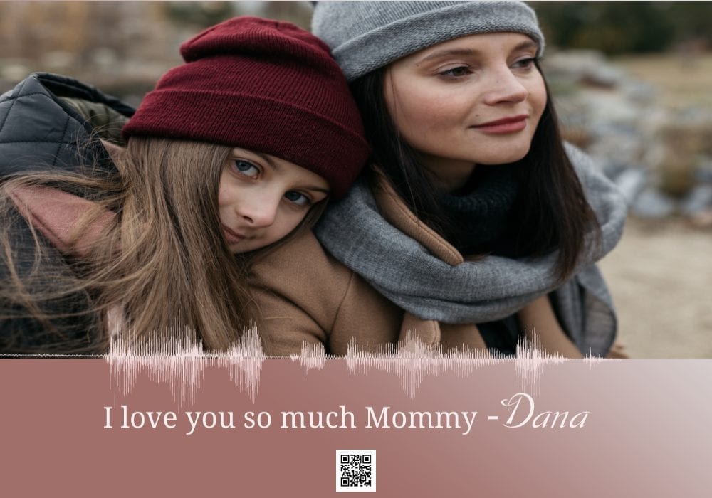 I Love You Mommy-   תמונה  עם גל קול הקלטה