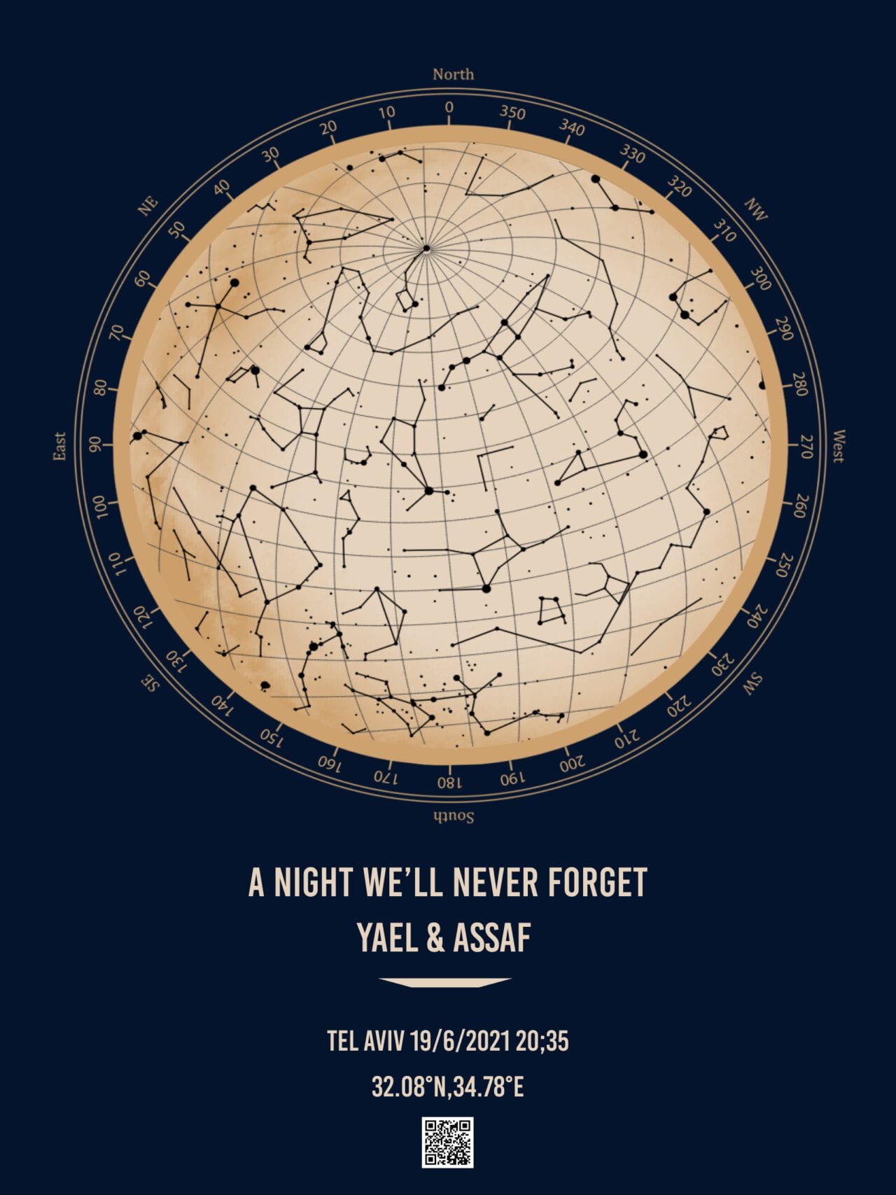 Blue Night – Star Map